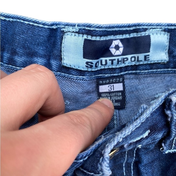 Vintage 90s Y2K Southpole Embroidered Jeans Size 31 - Picture 5 of 9